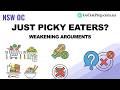 NSW Opportunity Class (OC) Thinking Skills: Weakening Arguments | Picky Eaters Claim — Best Weakener
