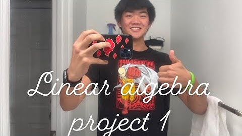 Linear Algebra Video Project 1 *GONE RIGHT!!!* (Not Clickbait)