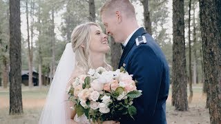 Emotional military wedding in Flagstaff Arizona Forest Highlands Golf Course Wedding