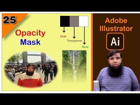 Adobe Illustrator Training - Class 25 - Opacity Mask in Illustrator Urdu / Hindi.