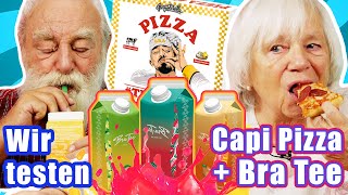 OMA und OPA probieren CAPITAL BRA Pizza und BRA Tee | Oma Geht Steil 