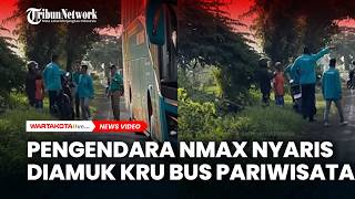 Pengendara NMAX Nyaris di Keroyok Kru Bus di Situbondo