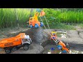 JCB pulling car from pond | Jcb truck tractor Dumper Toy Video | Cartoon Video| CSM Toys