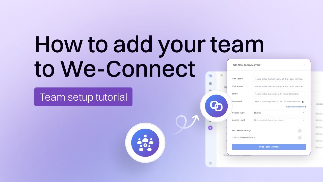 How to Add Team Members to We-Connect | Complete Setup Guide 2026 - YouTube
