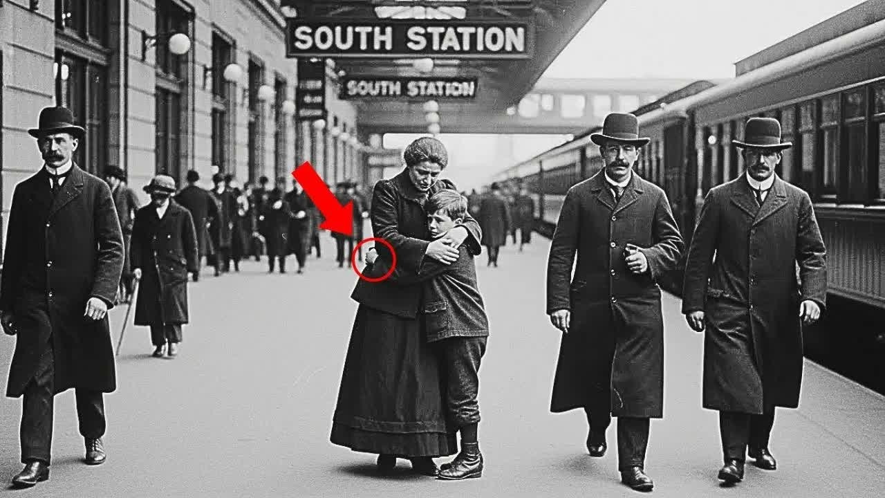 Why were historians speechless When They enlarged This Portrait of a mother and her son from 1900?