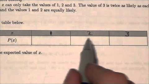 IB Expected Value Example 2