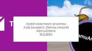 Kaikki osaaminen arvoonsa