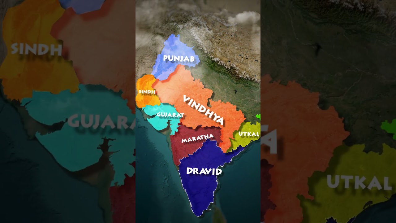 how india's national anthem covers whole india. #map  #geography #upsc