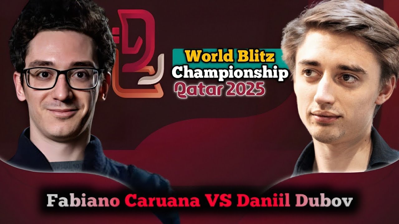 Daniil Dubov vs Fabiano Caruana | FIDE World Blitz Championship 2025 | Round 17