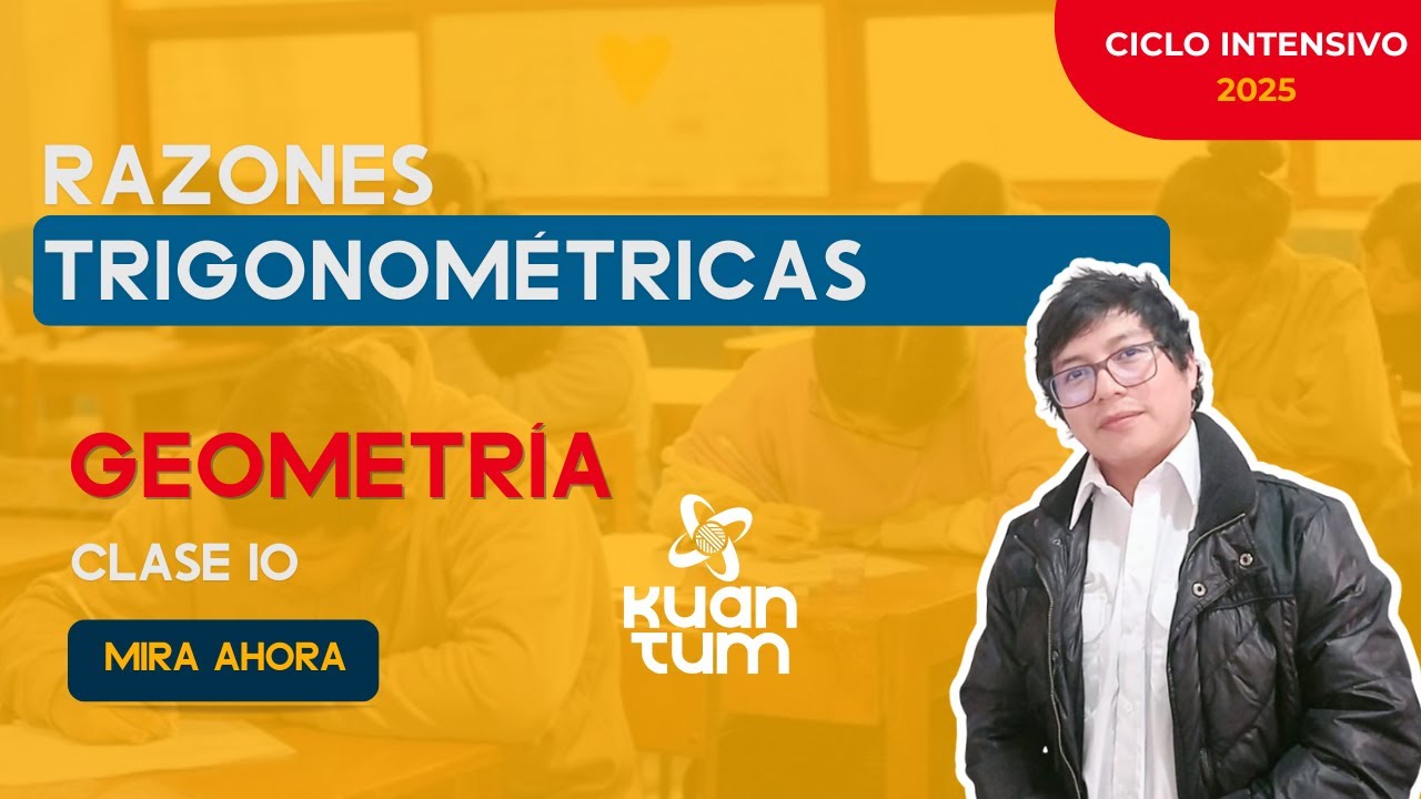 Clase 10: Trigonometría (razones trigonométricas). Clases gratuitas #beca18