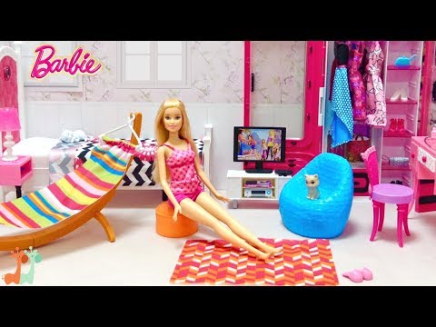バービーのお部屋づくり家具セット-diy-/-barbie-bedroom-:-shower-vanity-closet-furniture-set
