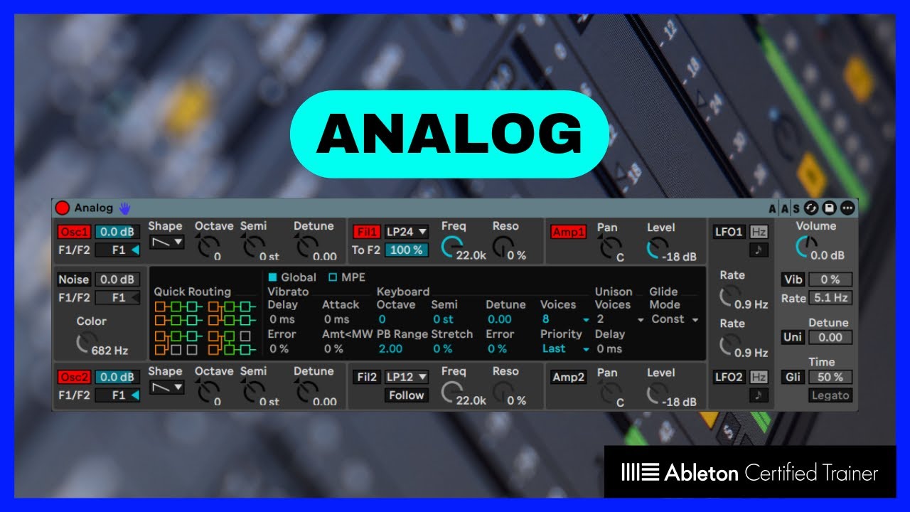 L'instrument Analog de Live 12