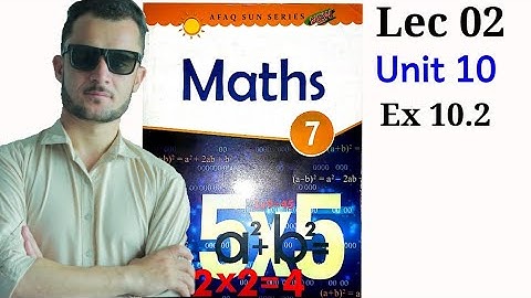 7th math unit 10 ex 10.2 afaq sun series