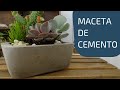 Como hacer una maceta de cemento | DIY concrete planter