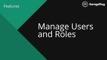 Manage Users and Roles