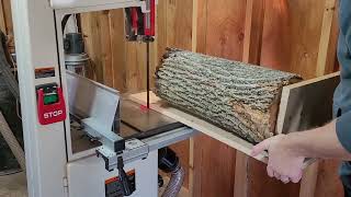 Milling an Ash Log with a Simple Bandsaw Sled by The Moyers Do Stuff 31,452 views 1 year ago 5 minutes, 12 seconds