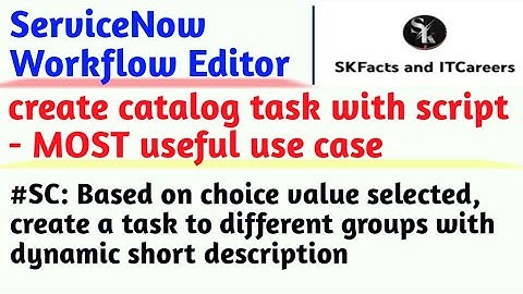 servicenow workflow script based multiple tasks creation with one activity || #servicenow