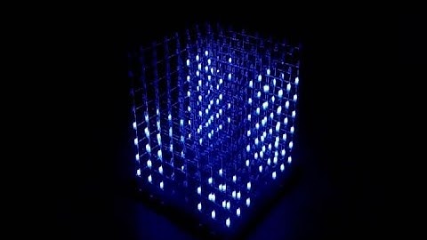 8x8x8 Led cube. Music visualizer