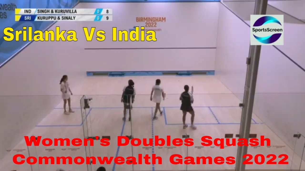 India vs Srilanka Women's Doubles Squash Commonwealth Games Birmingham || IND vs SRI