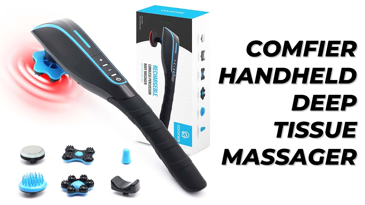 Handheld Back Neck Massager Cordless Rechargeable Body Deep Tissue  Percussion US