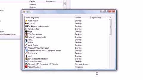 VB 2008 - Visualizzare i programmi installati