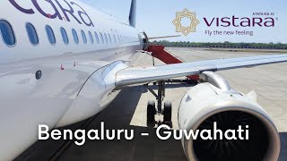Vistara Bengaluru to Guwahati flight