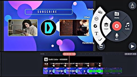 Thanks For Watching - Outro Editing in Kinemaster