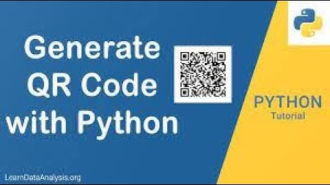 python Tutorial | make QR code with python in 3 lines of code
