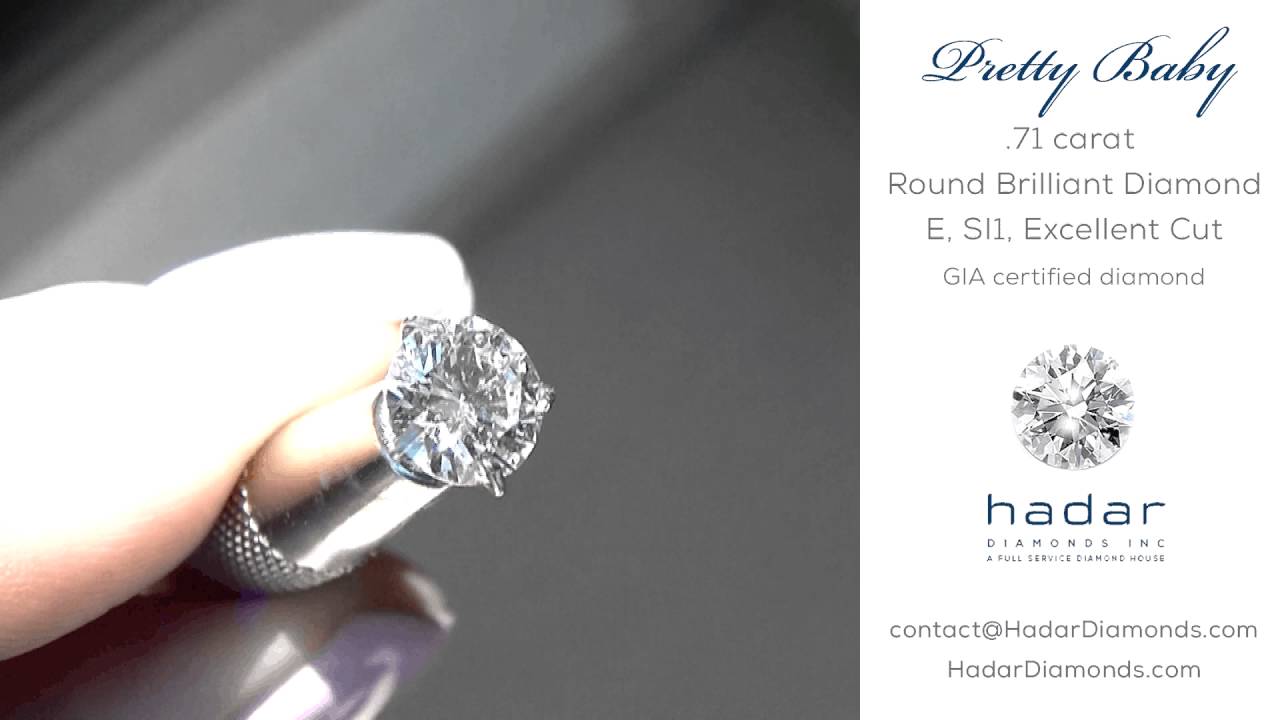 GIA Certified .71 ct Round Brilliant, Excellent Cut Diamond YouTube