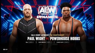 AEW Fight Forever - Paul Wight vs. Powerhouse Hobbs (PS4)