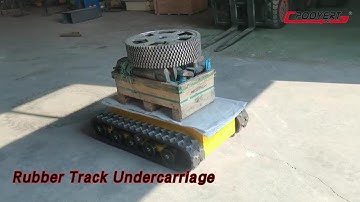Crawler Rubber Track Undercarriage 48V 1.5KW 200kg Loading For Engineering Machinery