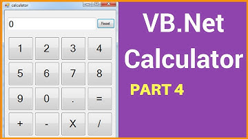 VB.NET - How To Create A Calculator In Visual Basic .Net Step By Step [ with source code ] PART: 4