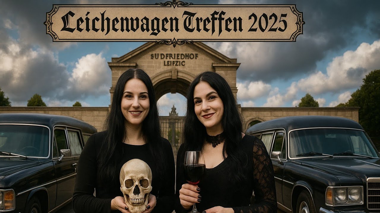 Leichenwagen Treffen am Südfriedhof Leipzig zum 32. Wave Gotik Treffen 2025