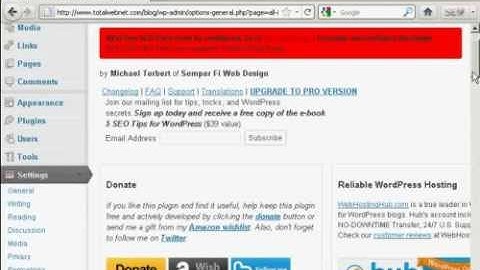 Wordpress Tutorial Video #8 - How To Install Plugins Automatically