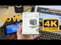 Test du chargeur intelligent acefast  projection vido gan 65w etmi 4k