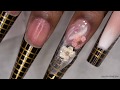 Acrylic Nails Tutorial - Encapsulated Nails - Peach Ombre Nails - Acrylic Nails with Nail Forms