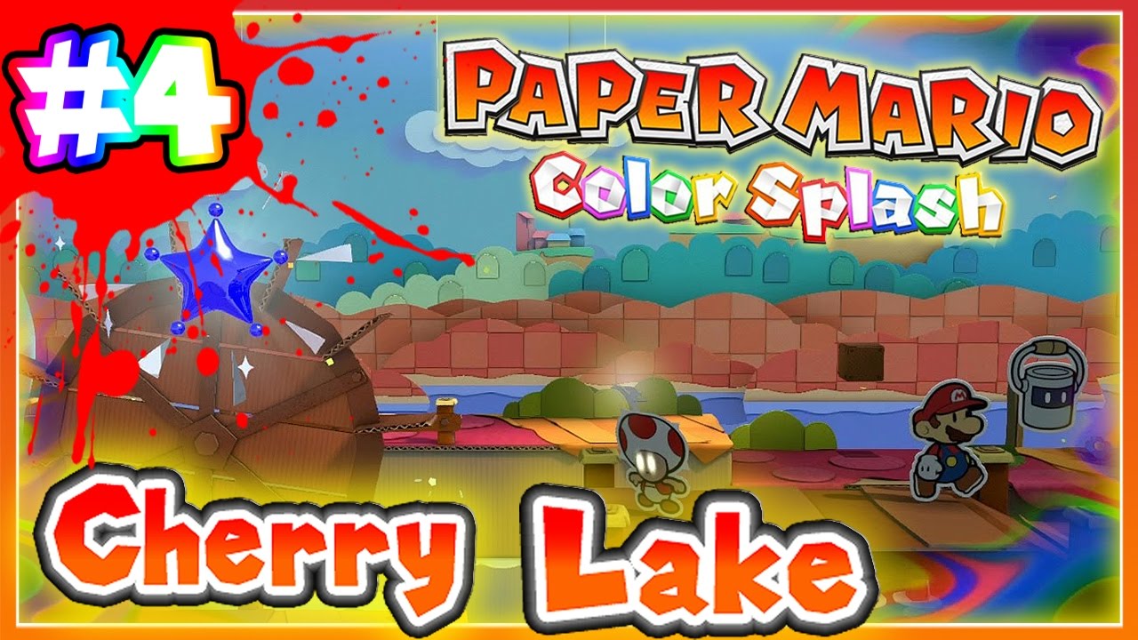 ABM Paper Mario Color Splash *Cherry Lake* Walkthrough 4 HD YouTube