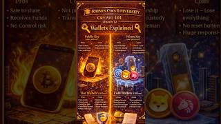 📘 Crypto 101 – Lesson 12 WALLETS EXPLAINED (Pros &amp; Cons) #crypto101 #rainescoinuniversity #crypto