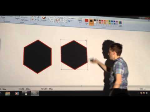 Massive 126" Touch Screen - MSPaint Demo - Touchless Touch