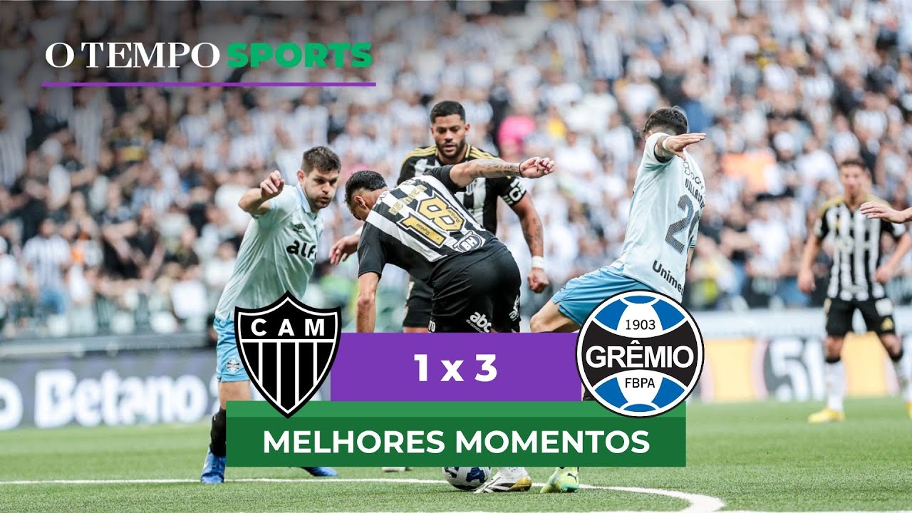 ATLÉTICO 1 X 3 GRÊMIO - Veja os MELHORES MOMENTOS da partida - YouTube