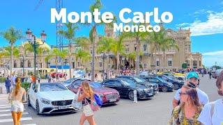 Monte Carlo, Monaco    HighEnd Luxury Playground  4K HDR Walking Tour