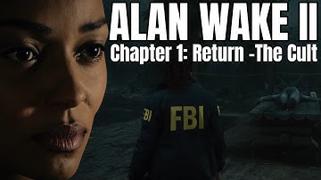 Alan Wake 2 - Part 1 Return The Cult  Full Playthrough  On PC -RTX4080  Ray tracing & Path Tracing