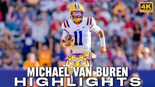 Michael Van Buren Highlights v.s Arkansas | 4K (FULL HD) | #lsu #highlights #highquality #4k #qb 