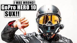 GoPro Hero 10 SUCKS for Motovlogging | Here's why