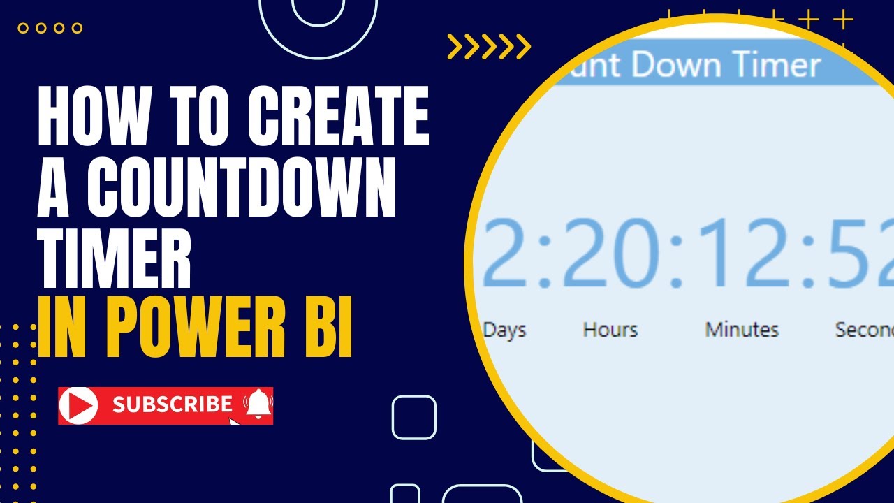 How to Create a Countdown Timer in Power BI | Step-by-Step Guide - YouTube