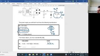 Power supply Calculations Exercise 7 correction