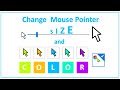 How to Change the Mouse Pointer size and color #tipsandtricks #computer