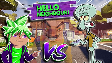 CHIPMUNK vs SQUIDWARD | Hello Neighbor Mod