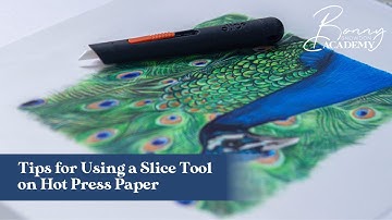Tips for Using a Slice Tool on Hot Press Paper | Coloured Pencil Tips