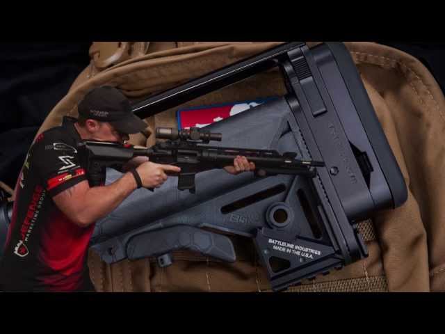 実物BATTLELINE S.A.P.R GEN1 MAGPUL CTRストック Battleline Industries S.A.P.R stock review - YouTube